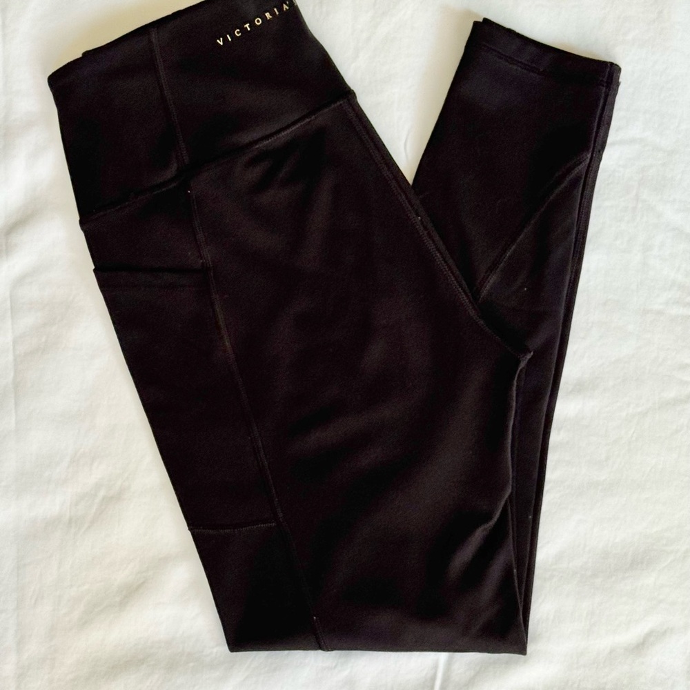 Victoria's Secret Black Spandex Leggings with Pockets